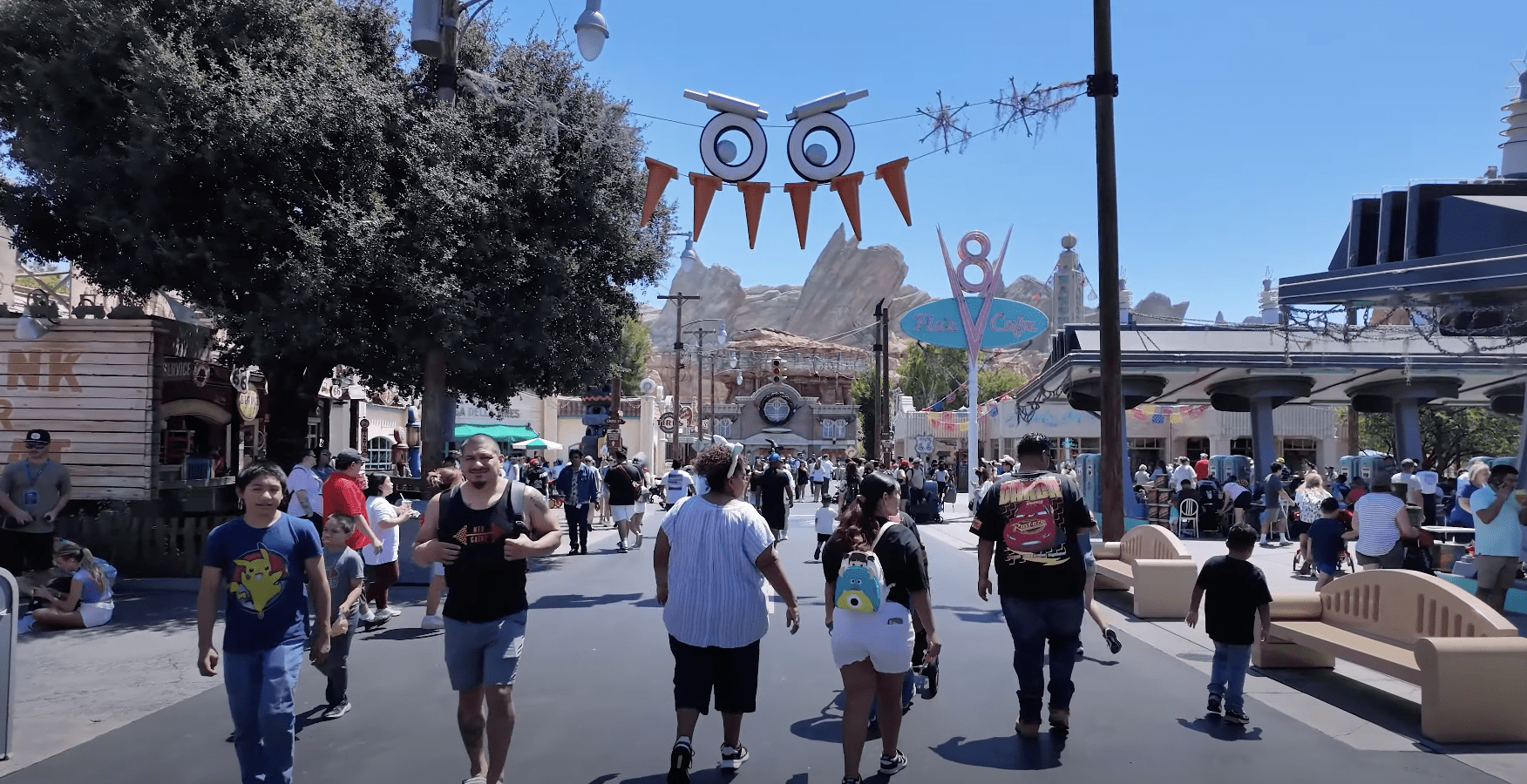 Cars Land During Halloween Time at Disneyland California Adventure